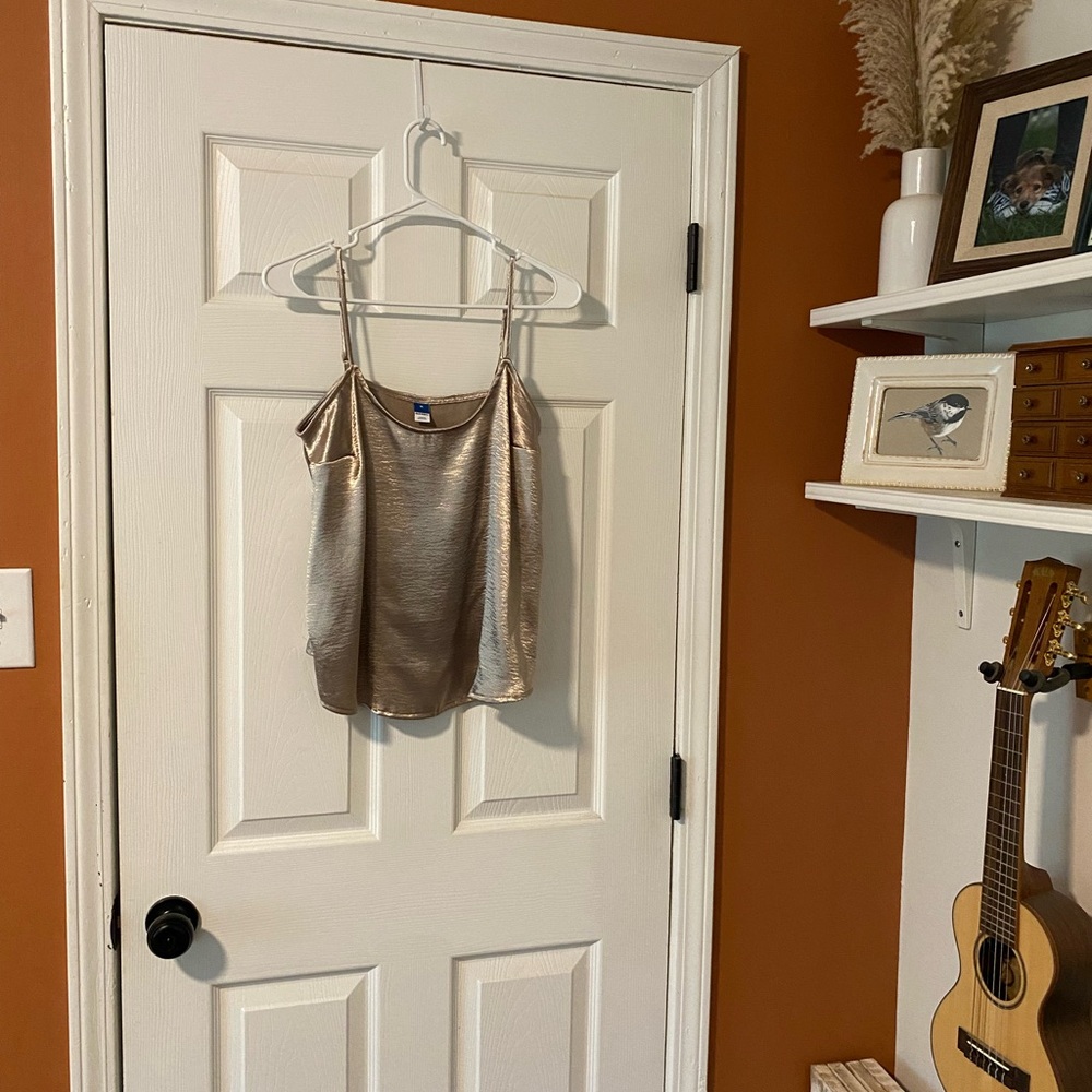 Metallic Gold Tank Top